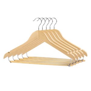 Wooden Hanger With Wide Trousers Bar