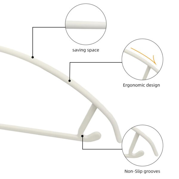 Ergonomic PVC Hanger - Image 2