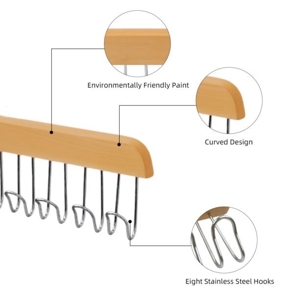 Multifunctional Bra Wooden Hanger - Image 2