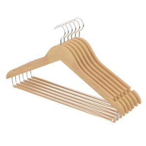 Wooden Hanger With Wide Trousers Bar
